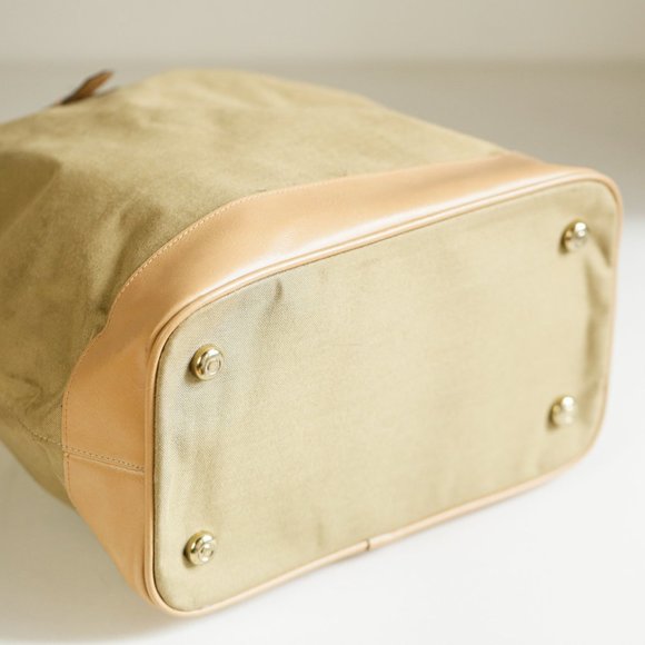 Vintage Thick Canvas Back Pack Style Bag - Picture 5 of 7